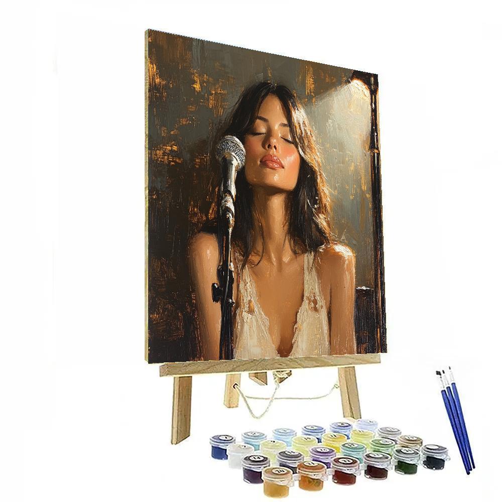 Sargent Inspired Portrait With Violin paint by number