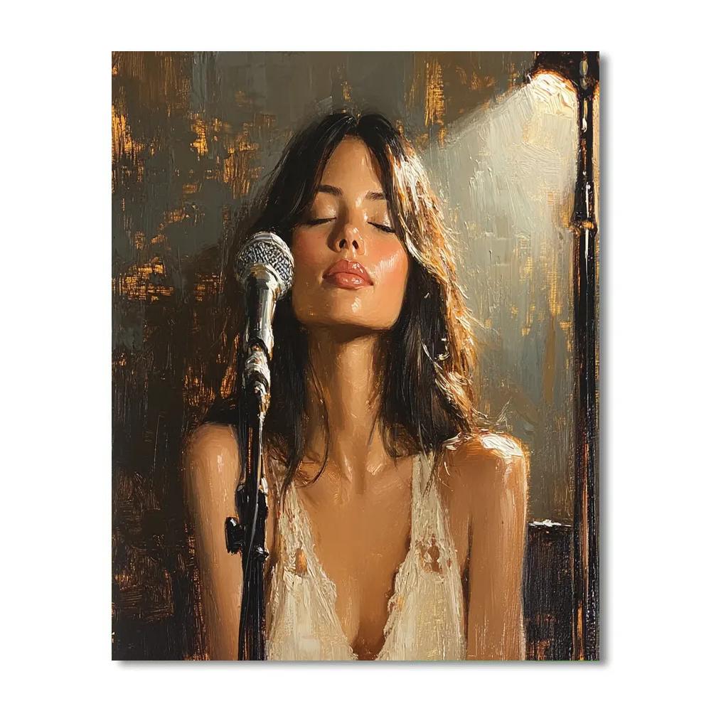 Sargent Inspired Portrait With Violin paint by number