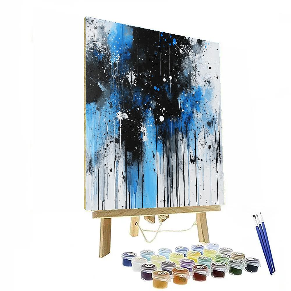 Jackson Pollock Inspired Rainstorm Energy Numbered painting kits
