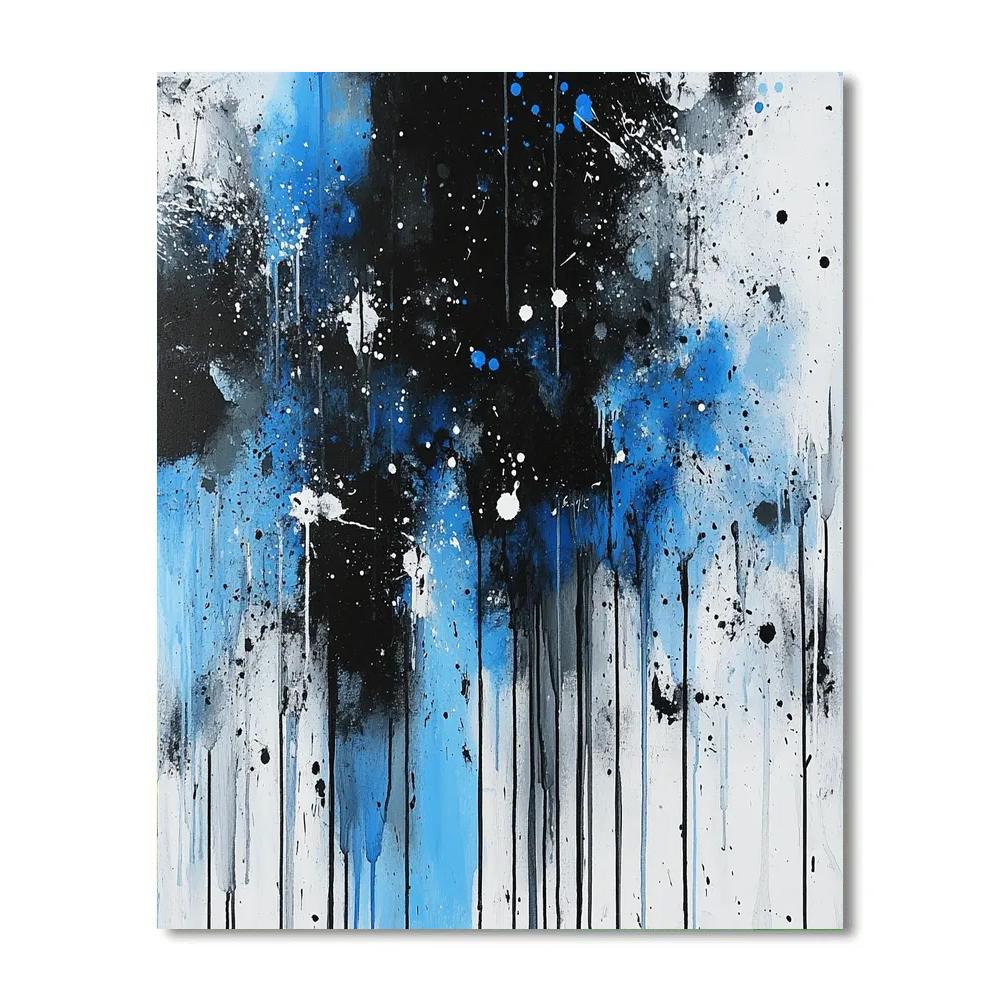 Jackson Pollock Inspired Rainstorm Energy Numbered painting kits