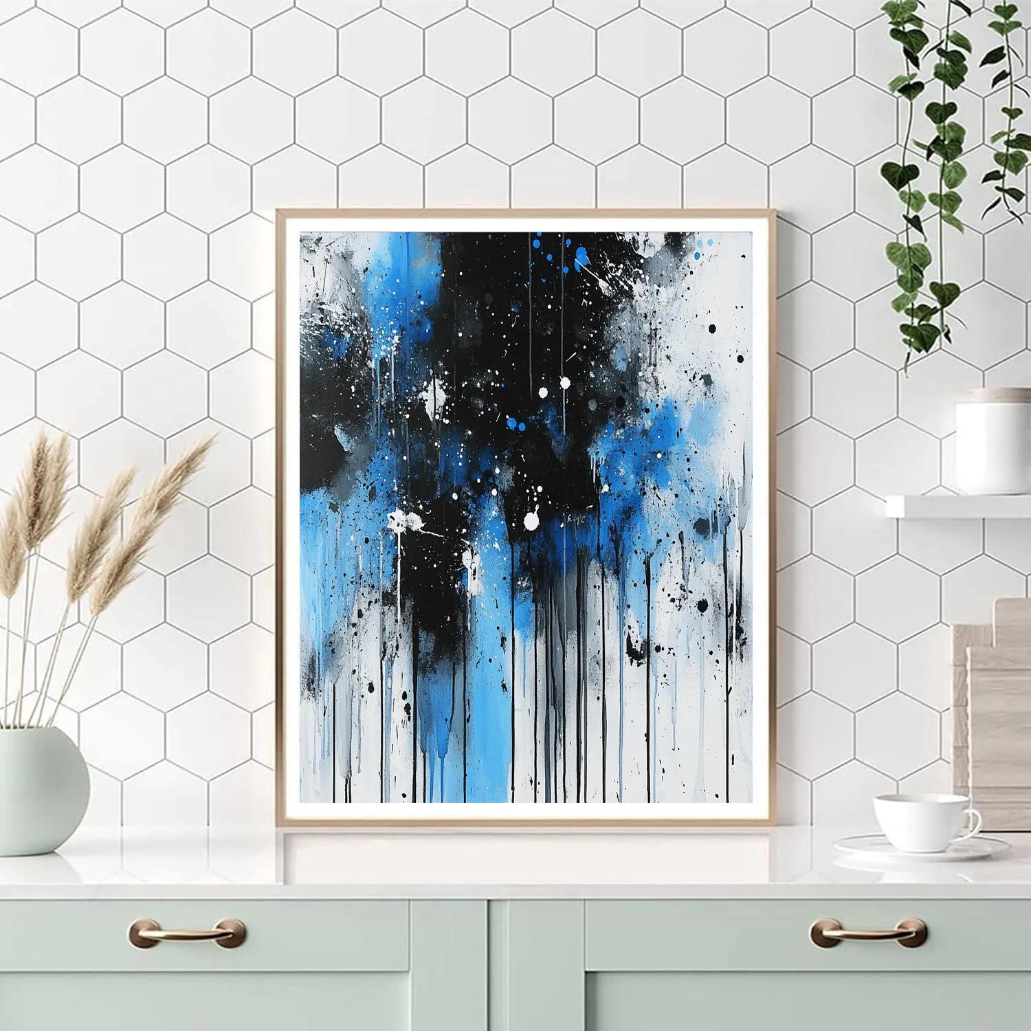 Jackson Pollock Inspired Rainstorm Energy Numbered painting kits