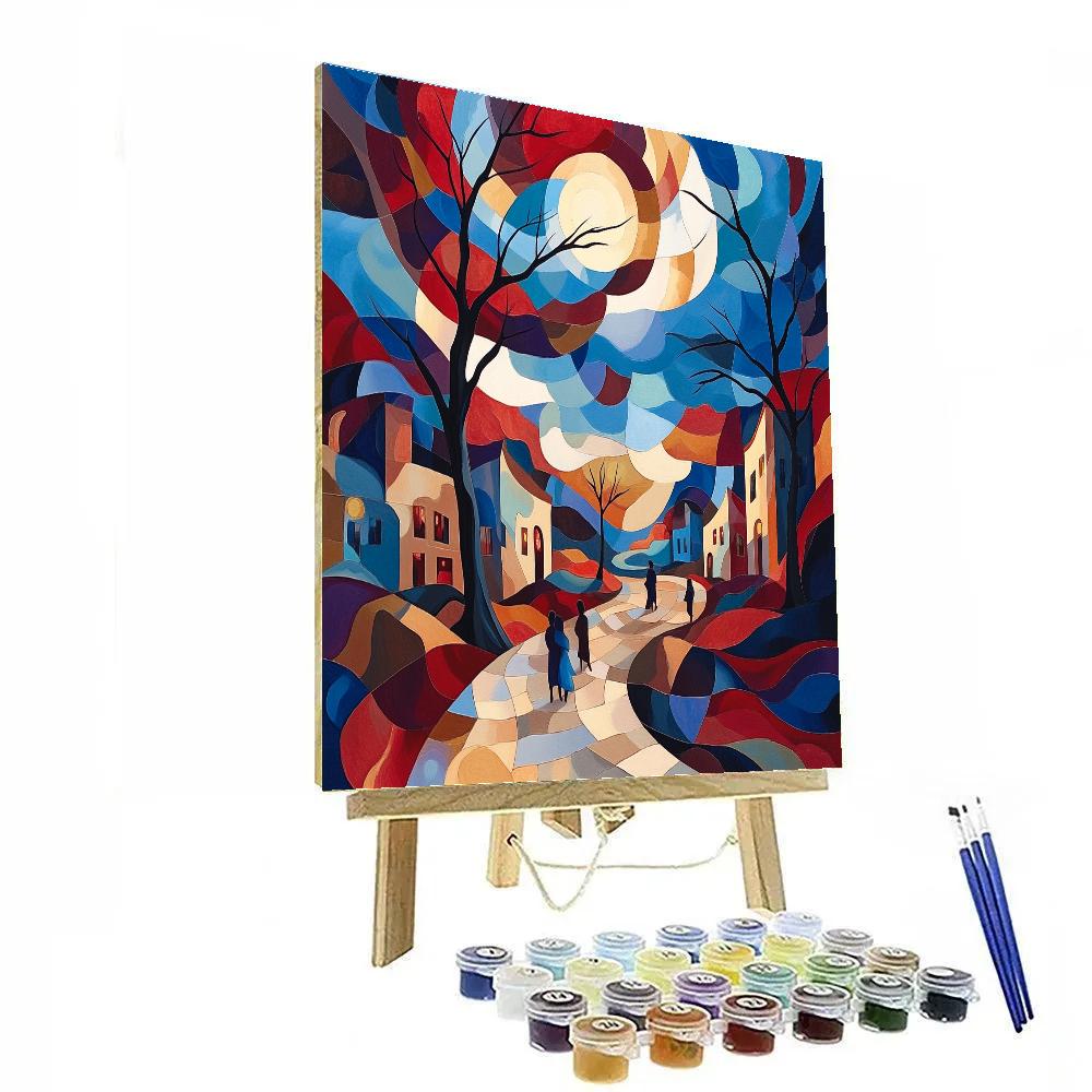 Picasso Inspired Surreal Dreamscape painting number kit