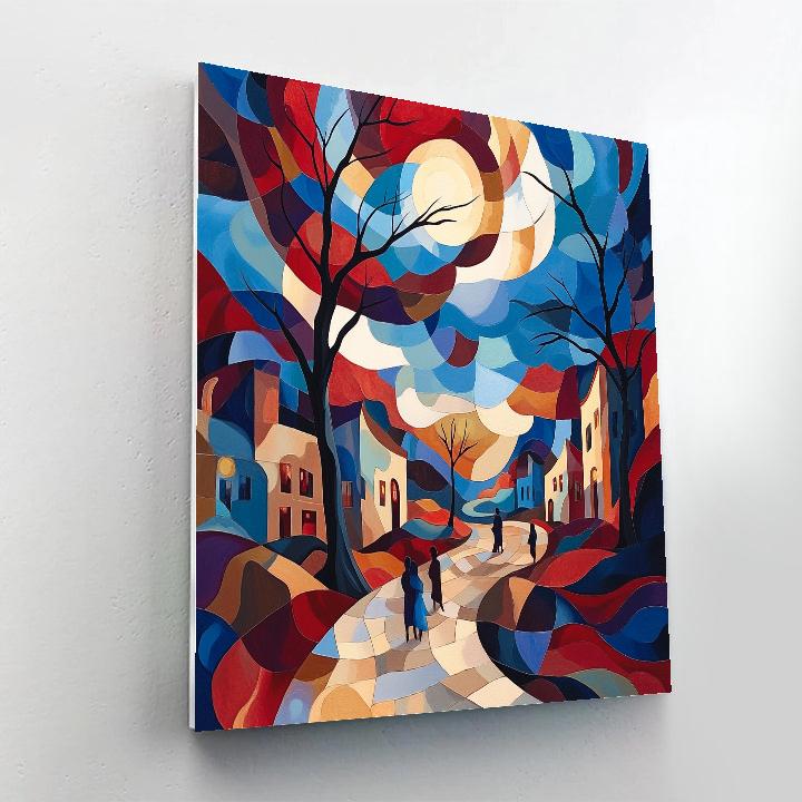 Picasso Inspired Surreal Dreamscape painting number kit