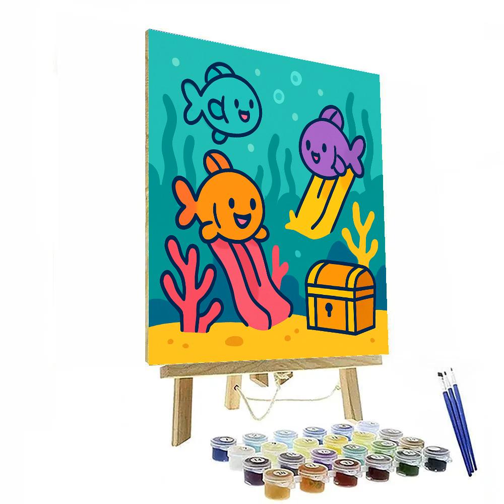 Cosmic Coral Playground Paint by numbers kits