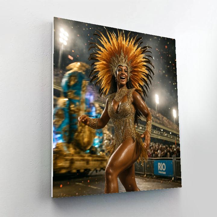 Rio Samba Night Parade paint by number