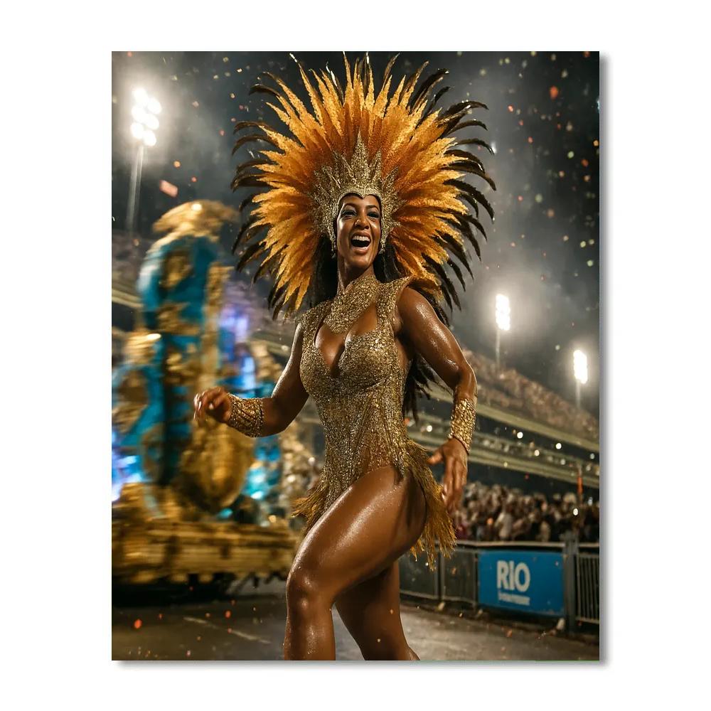 Rio Samba Night Parade paint by number