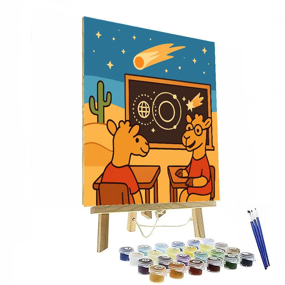 Comet Classroom Camels Painting by numbers kit