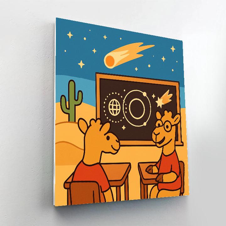 Comet Classroom Camels Painting by numbers kit