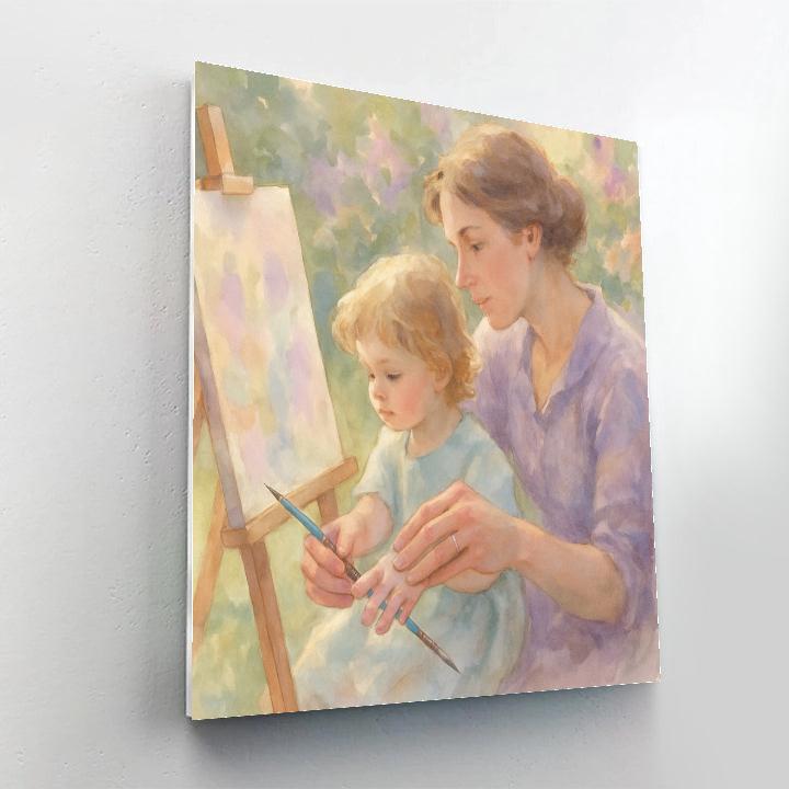 Quiet Garden Painting Numbered painting kits