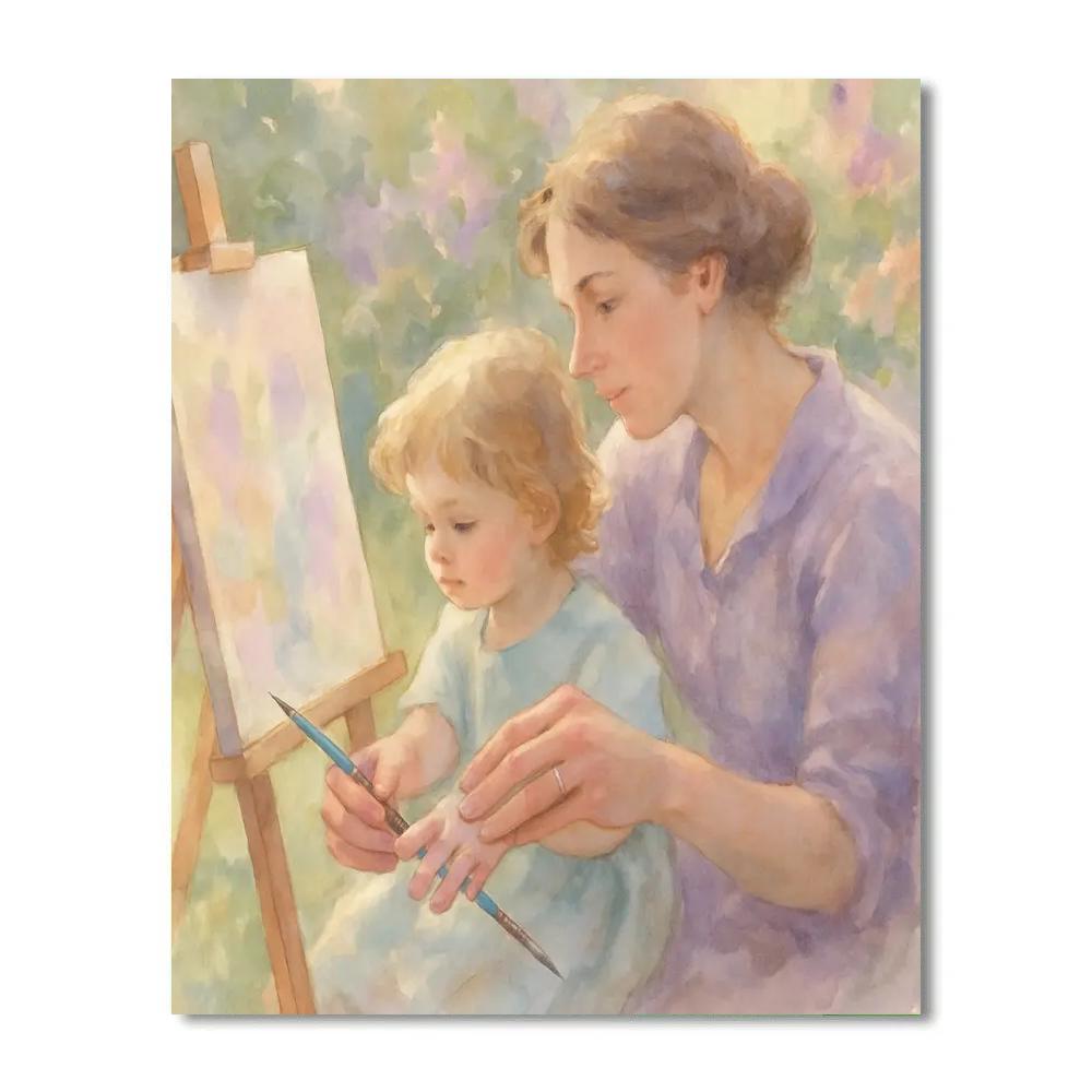 Quiet Garden Painting Numbered painting kits