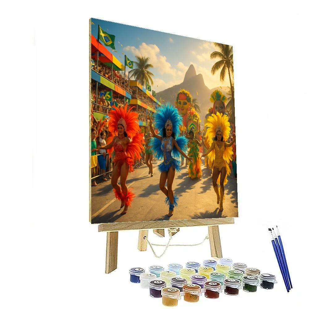 Rio De Janeiro Carnival Samba Explosion paint by number