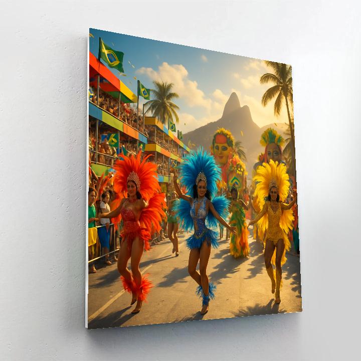 Rio De Janeiro Carnival Samba Explosion paint by number