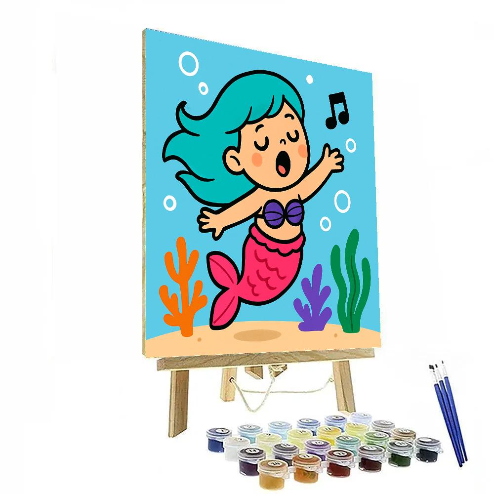 Magical Mermaid Singing Underwater Paint by numbers kits