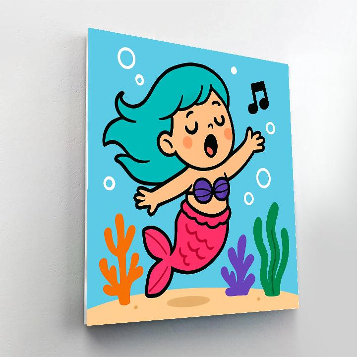 Magical Mermaid Singing Underwater Paint by numbers kits