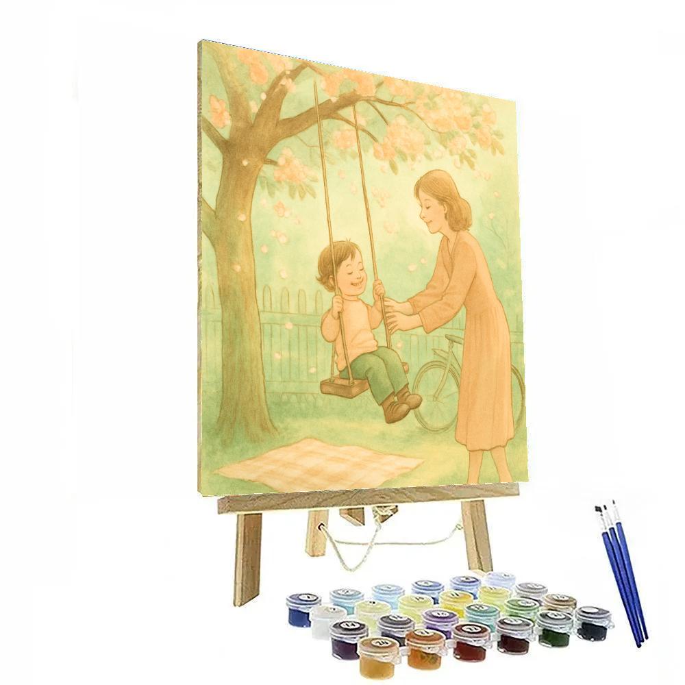 Garden Swing Lull paint by number