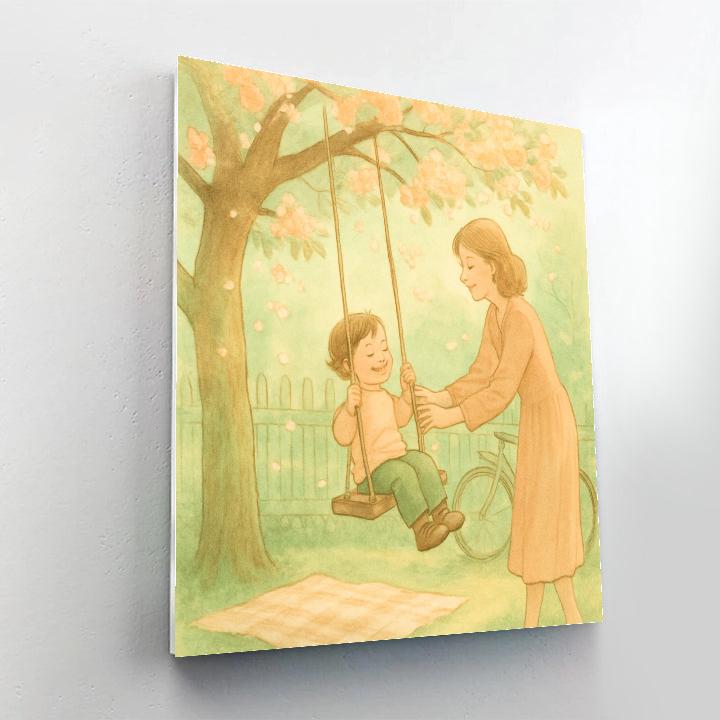 Garden Swing Lull paint by number