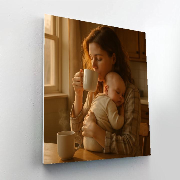 Morning Coffee And Cuddles Paint by numbers kits