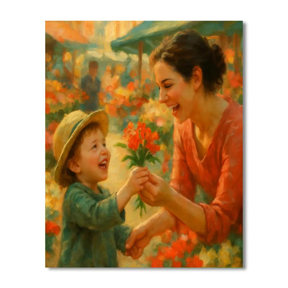 Market Bouquet Surprise paint by number