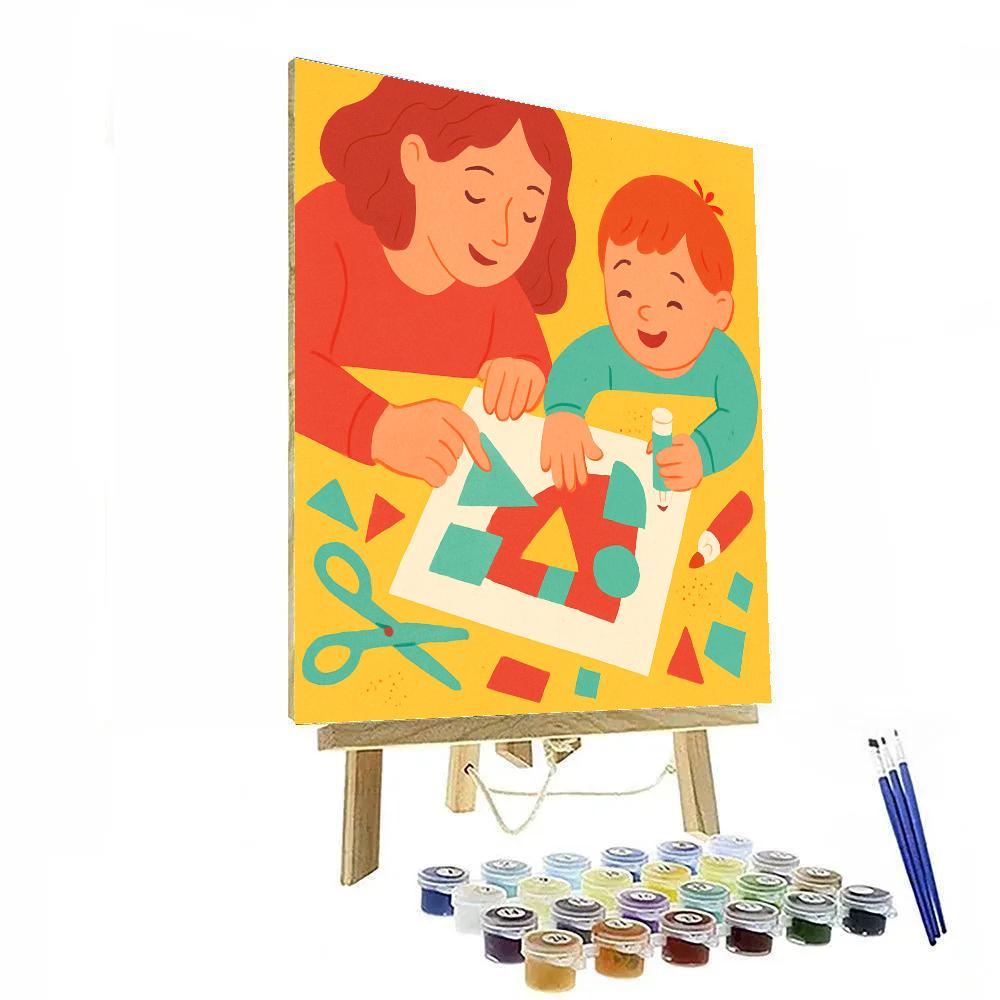 Craft Table Collage Numbered painting kits