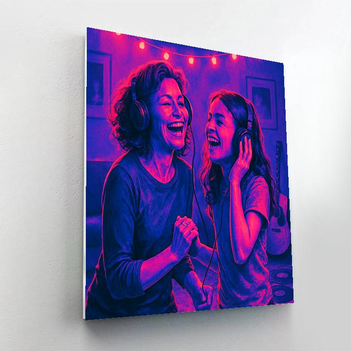 Mother And Teen Concert Night Paint by numbers kits