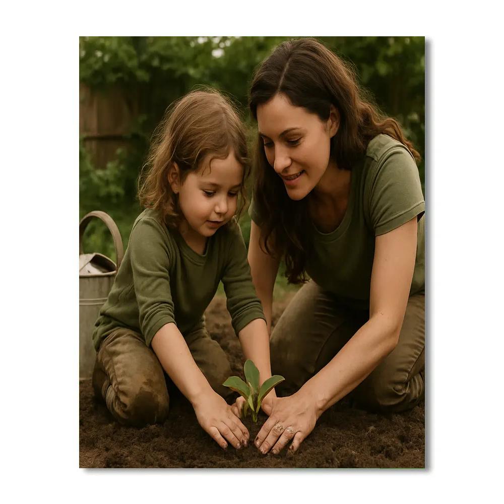 Muddy Boots Gardening paint by number