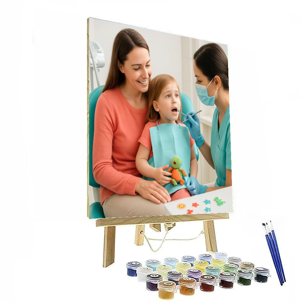 Dental Visit Brave Face Number painting