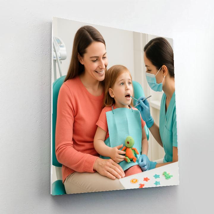 Dental Visit Brave Face Number painting