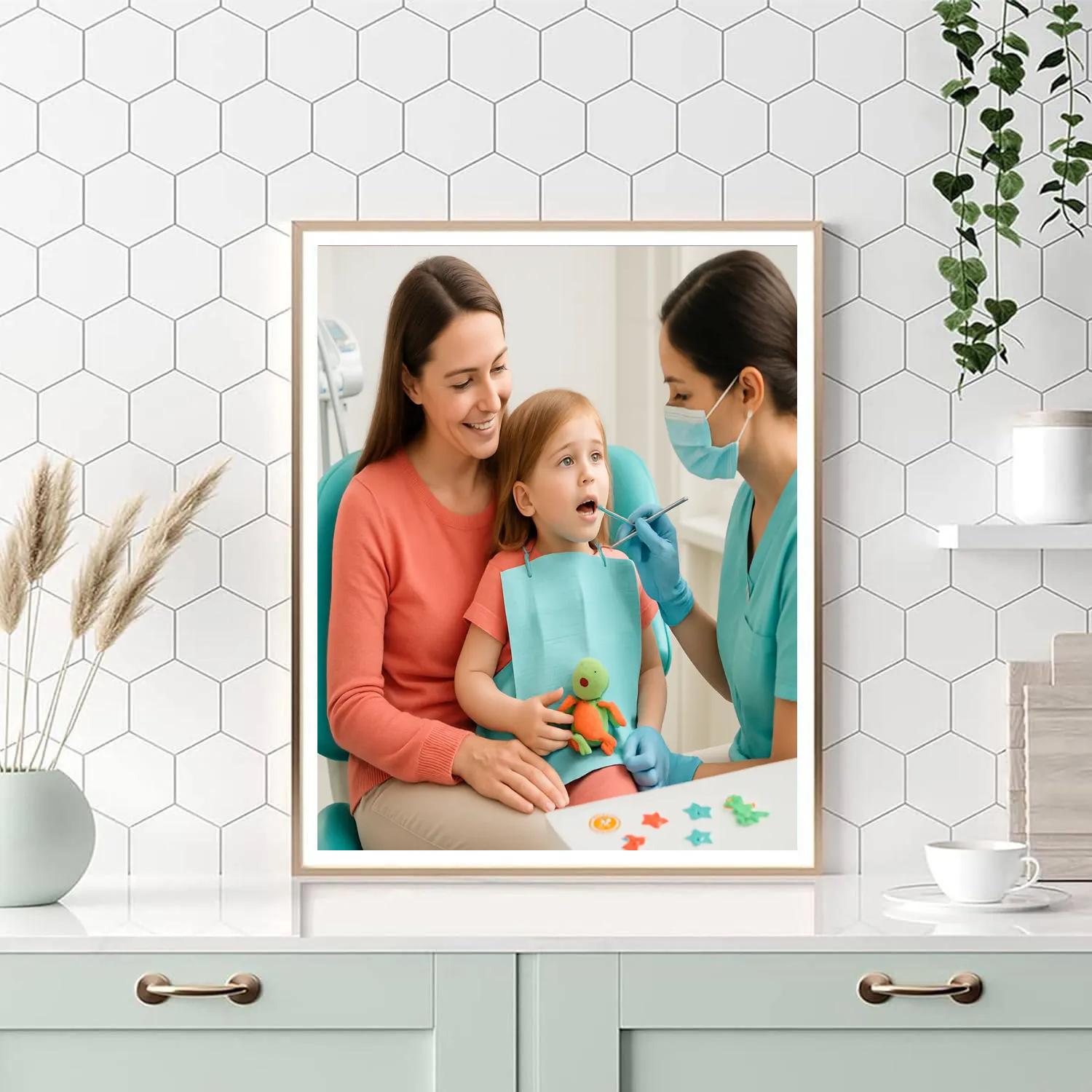 Dental Visit Brave Face Number painting