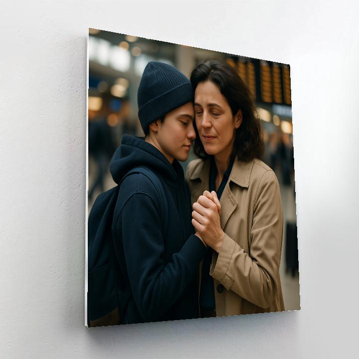 Airport Goodbye Embrace Paint by numbers kits