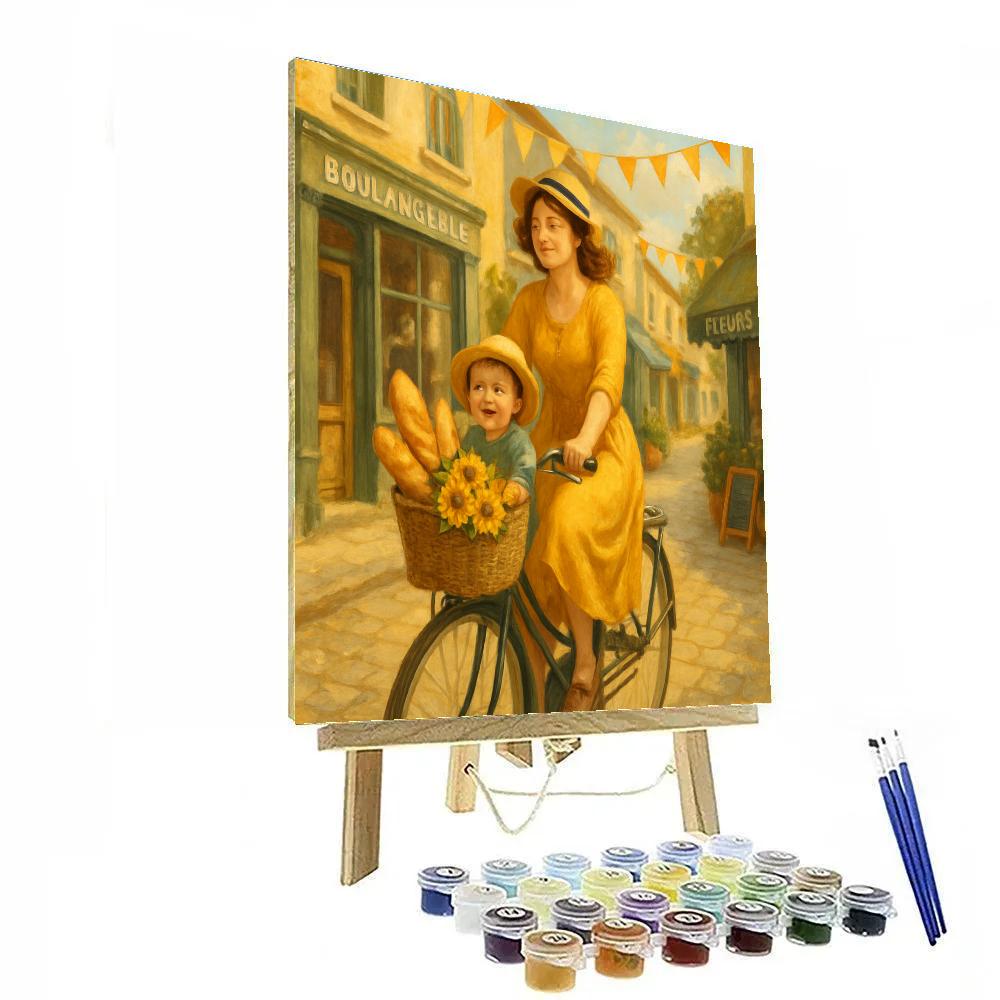 Bicycle Basket Errand paint by numbers