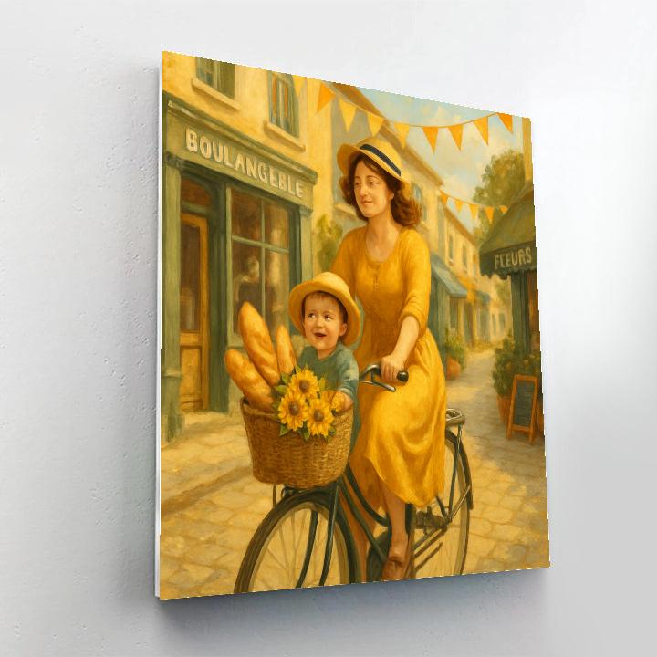 Bicycle Basket Errand paint by numbers