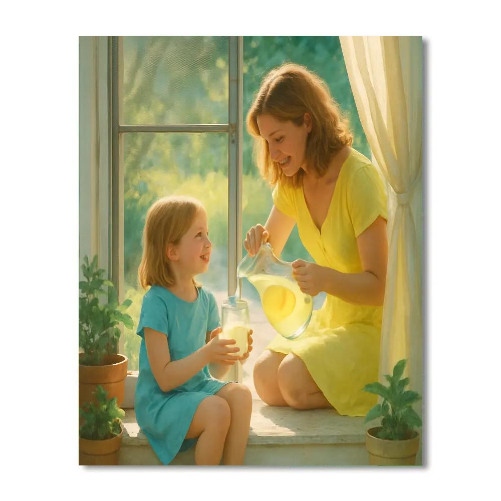 Sun Porch Lemonade Exchange Painting by numbers kit