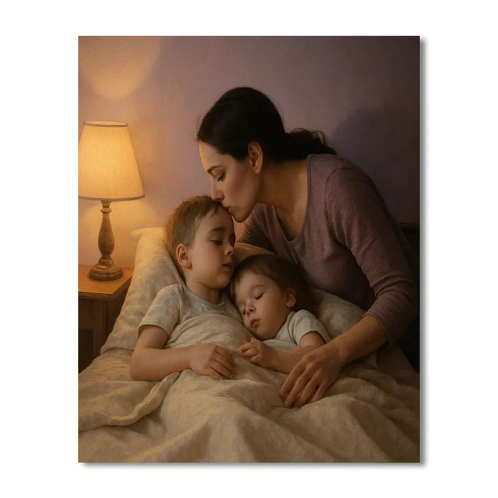 Sibling Bedtime Tuck In Numbered painting kits