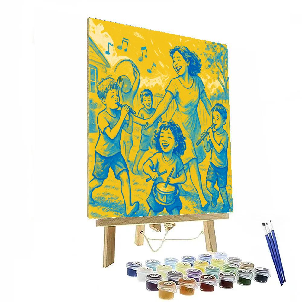 Backyard Mini Orchestra paint by numbers