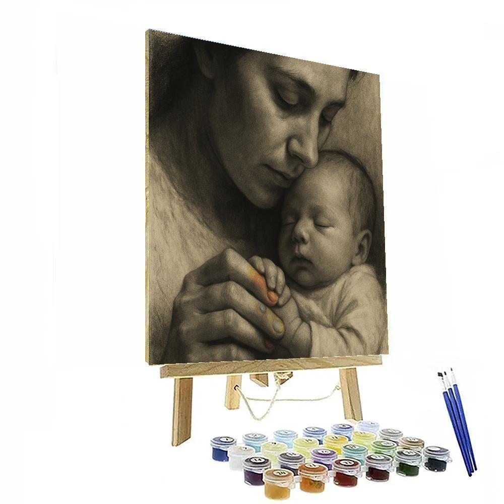 Quiet Painting Of Hands painting number kit