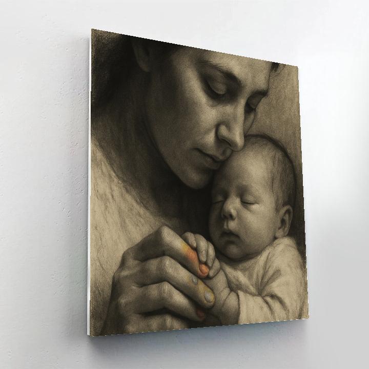 Quiet Painting Of Hands painting number kit