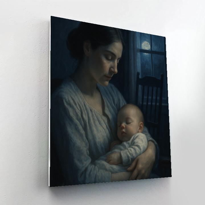 Midnight Feeding Moonlight Numbered painting kits