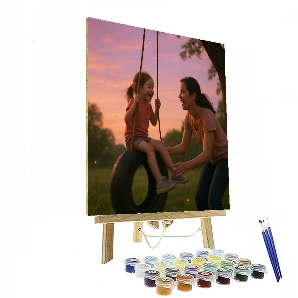 Swinging At Dusk Paint by numbers kits