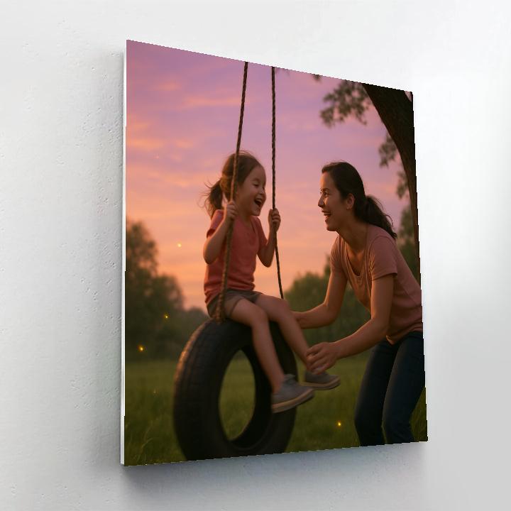 Swinging At Dusk Paint by numbers kits