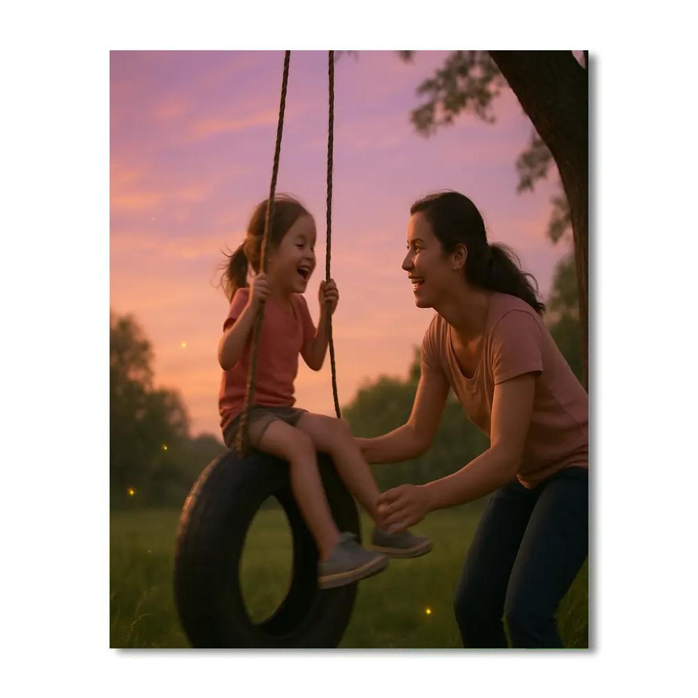 Swinging At Dusk Paint by numbers kits