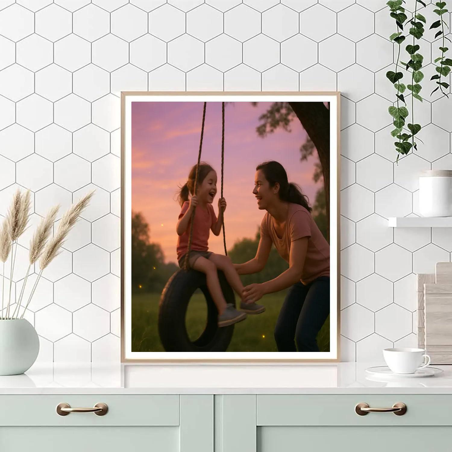 Swinging At Dusk Paint by numbers kits