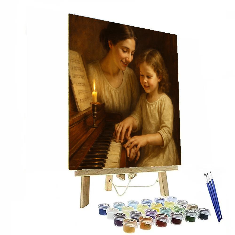 Piano Lessons By Candlelight Number painting