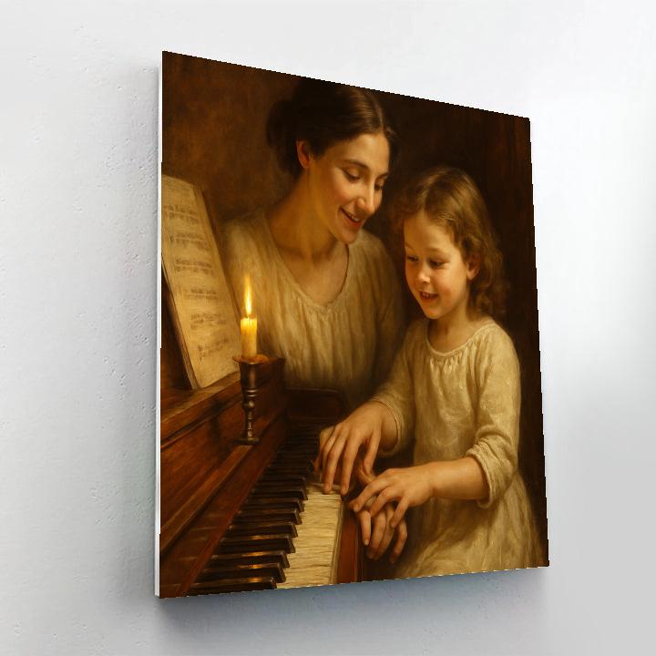 Piano Lessons By Candlelight Number painting