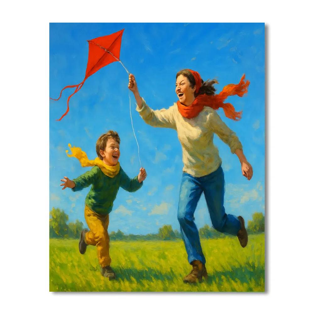 Afternoon Kite Triumph Number painting