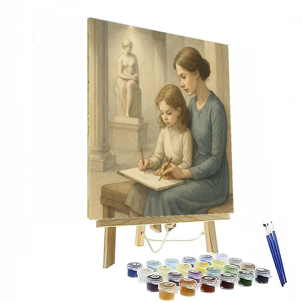 Quiet Museum Sketching Paint by numbers art