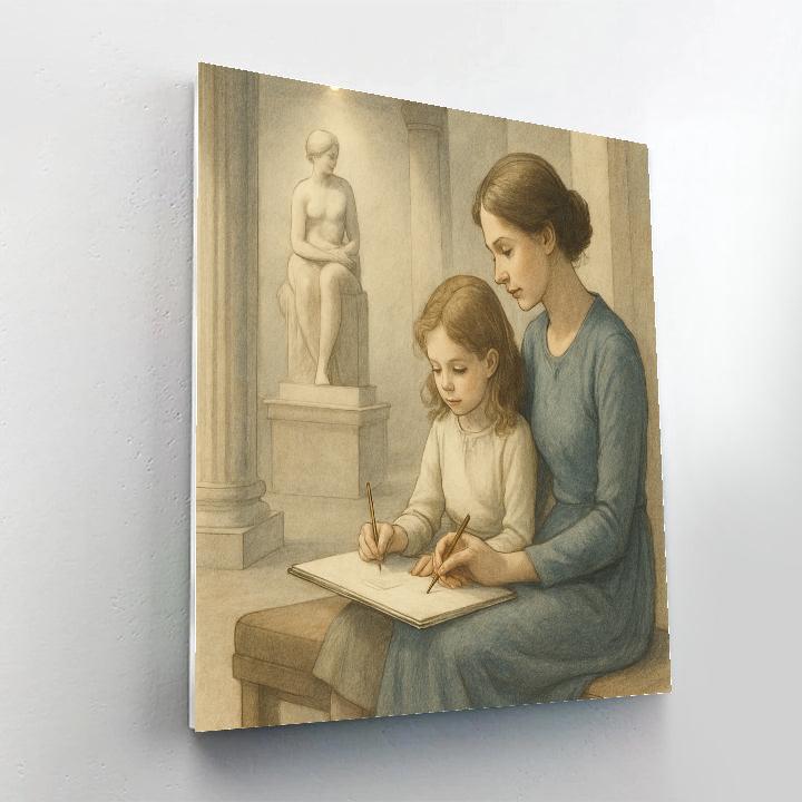 Quiet Museum Sketching Paint by numbers art