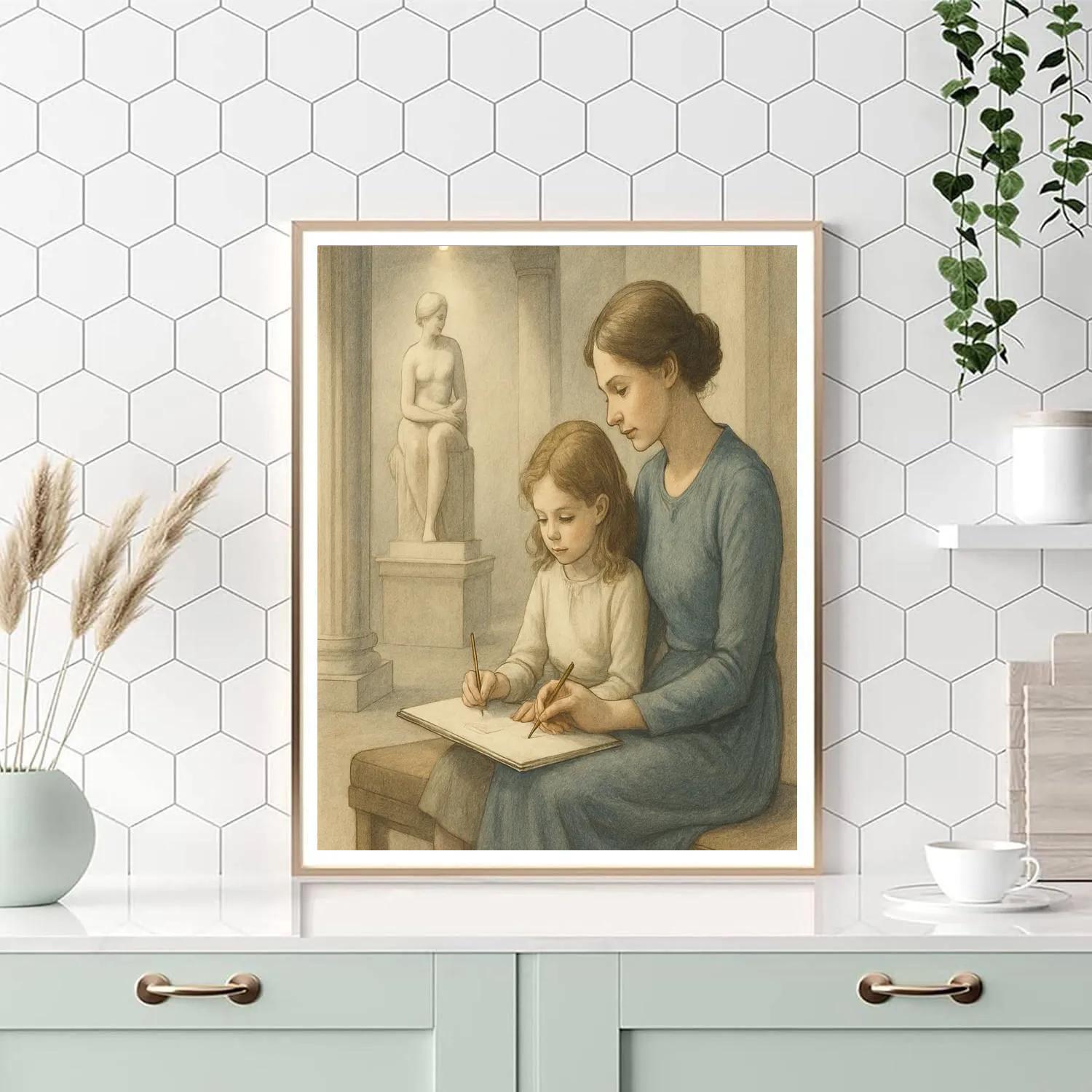 Quiet Museum Sketching Paint by numbers art