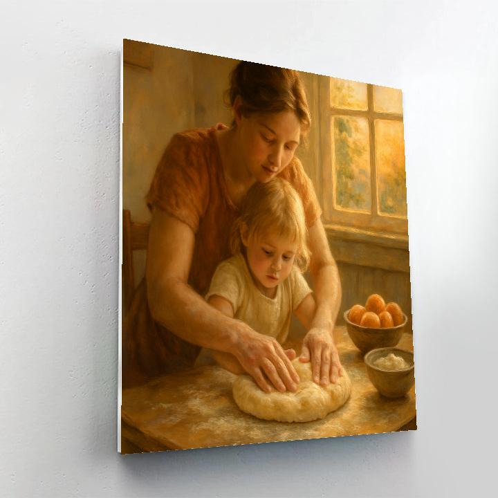 Sunrise Baking Together paint by number