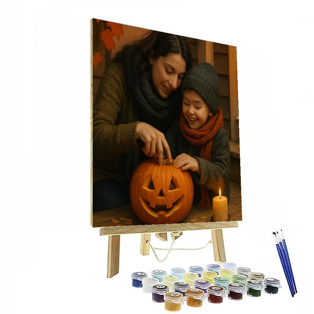 Carving Pumpkins Together paint by color