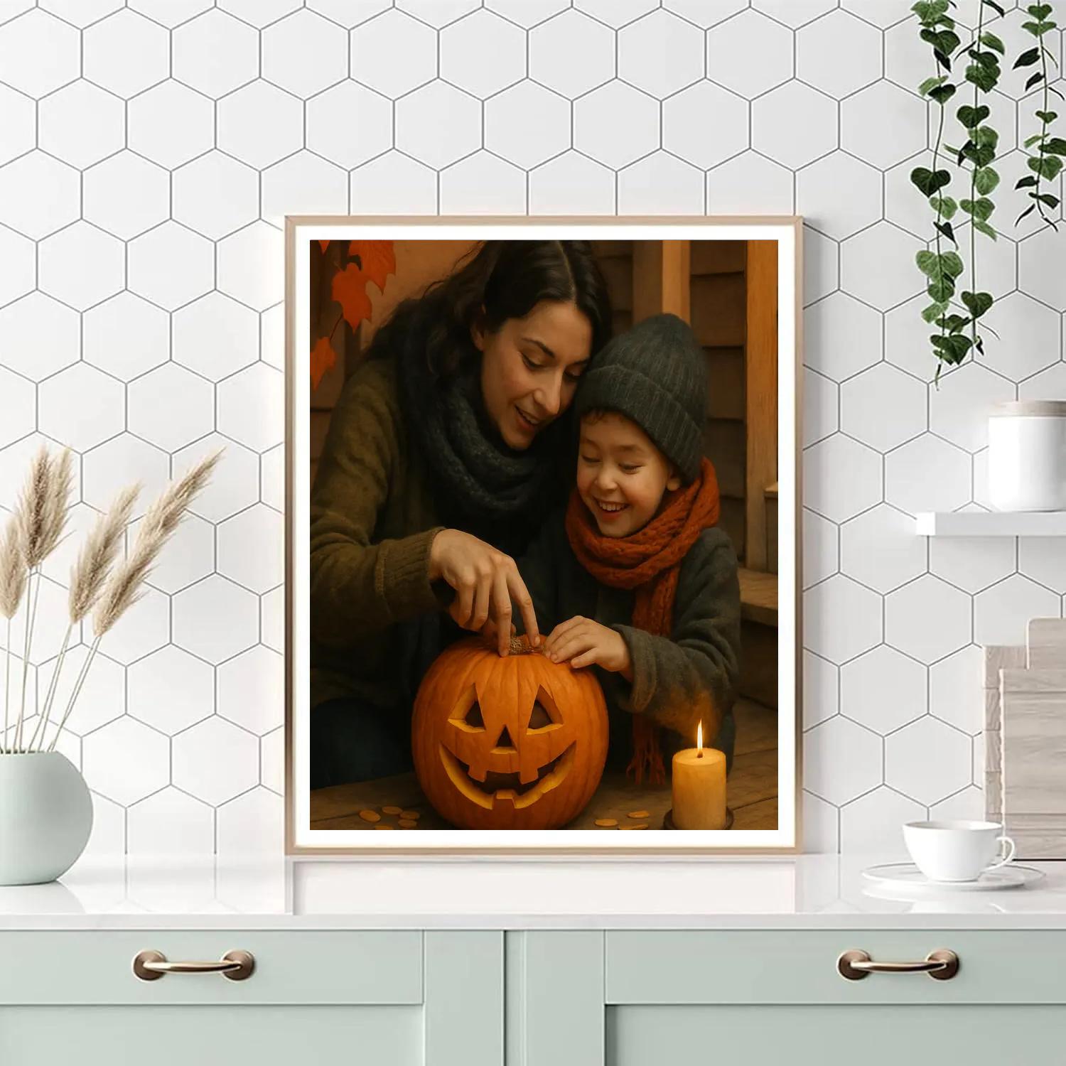 Carving Pumpkins Together paint by color